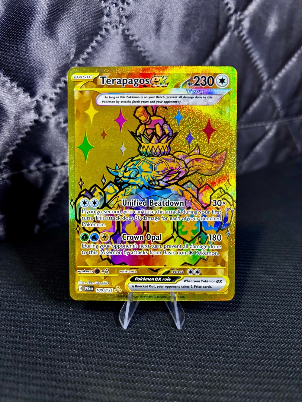 Terapagos ex 180/131 Holo Hyper Rare Prismatic Evolutions Pokemon NM